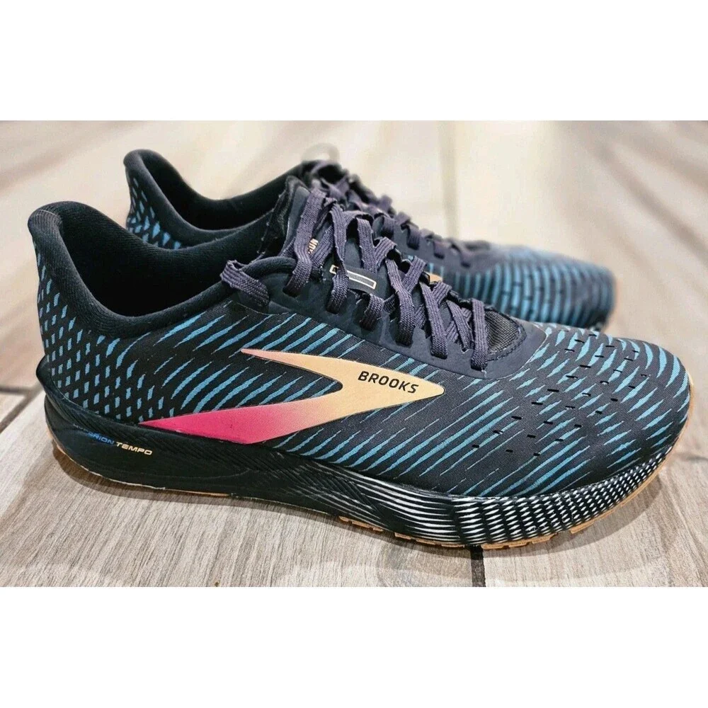 Brooks Women's Hypertension Temp Black and Teal Running Shoes 10.5 - Picture 2 of 16